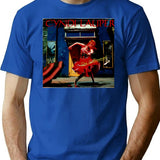 Historical Blooms Timeless Grace T-Shirt - Retro Graphic Tee for Men & Women - Blue