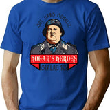 Hogan's Heroes Hans Schultz T-Shirt - Retro Graphic Tee for Men & Women - Blue