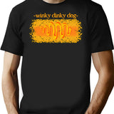 Hollywood Shuffle Winky Dinky Dog T-Shirt - Retro Graphic Tee for Men & Women - Black