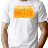 Hollywood Shuffle Winky Dinky Dog T-Shirt - Retro Graphic Tee for Men & Women - White
