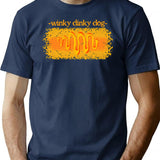 Hollywood Shuffle Winky Dinky Dog T-Shirt - Retro Graphic Tee for Men & Women - Navy