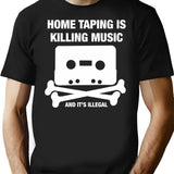 Home Taping Is Killing Music (1) T-Shirt - Black