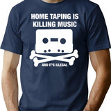 Home Taping Is Killing Music (1) T-Shirt - Navy