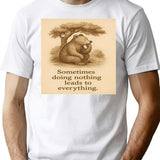 Honey Wisdom T-Shirt - Retro Graphic Tee for Men & Women - White