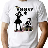 Hooky Hooky T-Shirt - Retro Graphic Tee for Men & Women - White