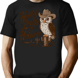 Hootin Leads To Hollerin T-Shirt - Retro Graphic Tee for Men & Women - Black