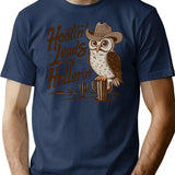 Hootin Leads To Hollerin T-Shirt - Retro Graphic Tee for Men & Women - Navy