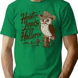 Hootin Leads To Hollerin T-Shirt - Retro Graphic Tee for Men & Women - Green
