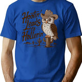Hootin Leads To Hollerin T-Shirt - Retro Graphic Tee for Men & Women - Blue