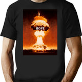 Hope Nuclear Explosion T-Shirt - Retro Graphic Tee for Men & Women - Black