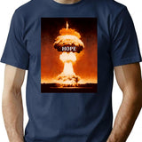 Hope Nuclear Explosion T-Shirt - Retro Graphic Tee for Men & Women - Navy
