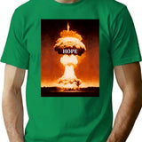 Hope Nuclear Explosion T-Shirt - Retro Graphic Tee for Men & Women - Green