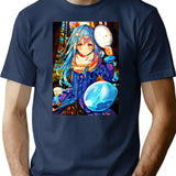 Hopeless Unemployment Regenerates Determined Memories Colorful Slime Retro T-Shirt - Navy