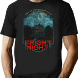 Horror Fan Fright Night 1985 T-Shirt - Retro Graphic Tee for Men & Women - Black