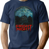 Horror Fan Fright Night 1985 T-Shirt - Retro Graphic Tee for Men & Women - Navy
