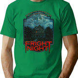 Horror Fan Fright Night 1985 T-Shirt - Retro Graphic Tee for Men & Women - Green