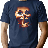 Horror Movie Dead Silence 2007 T-Shirt - Retro Graphic Tee for Men & Women - Navy
