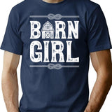 Horse Barn Girl T Shirt I Love My Horses Racing Riding Gifts - Navy