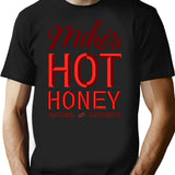 Hot Honey T-Shirt - Retro Graphic Tee for Men & Women - Black