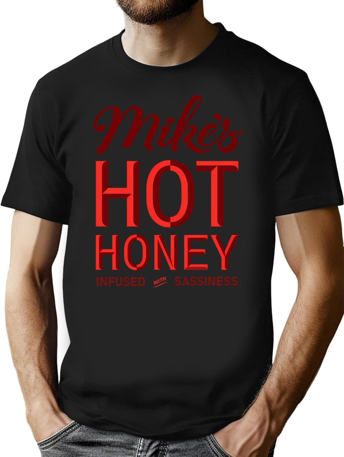 Hot Honey T-Shirt - Retro Graphic Tee for Men & Women - Black