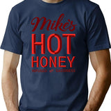 Hot Honey T-Shirt - Retro Graphic Tee for Men & Women - Navy