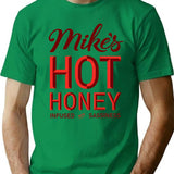 Hot Honey T-Shirt - Retro Graphic Tee for Men & Women - Green