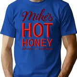 Hot Honey T-Shirt - Retro Graphic Tee for Men & Women - Blue