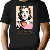 House Work Can Wait T-Shirt - Retro Graphic Tee for Men & Women - Black