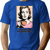 House Work Can Wait T-Shirt - Retro Graphic Tee for Men & Women - Blue