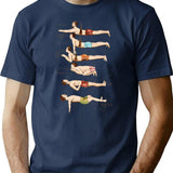 How To Swim Vintage French Swimmers T-Shirt - Navy