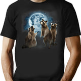 Howling At The Moon Shirt - Funny Raccoon Shirt - Raccoon T-Shirt - Black