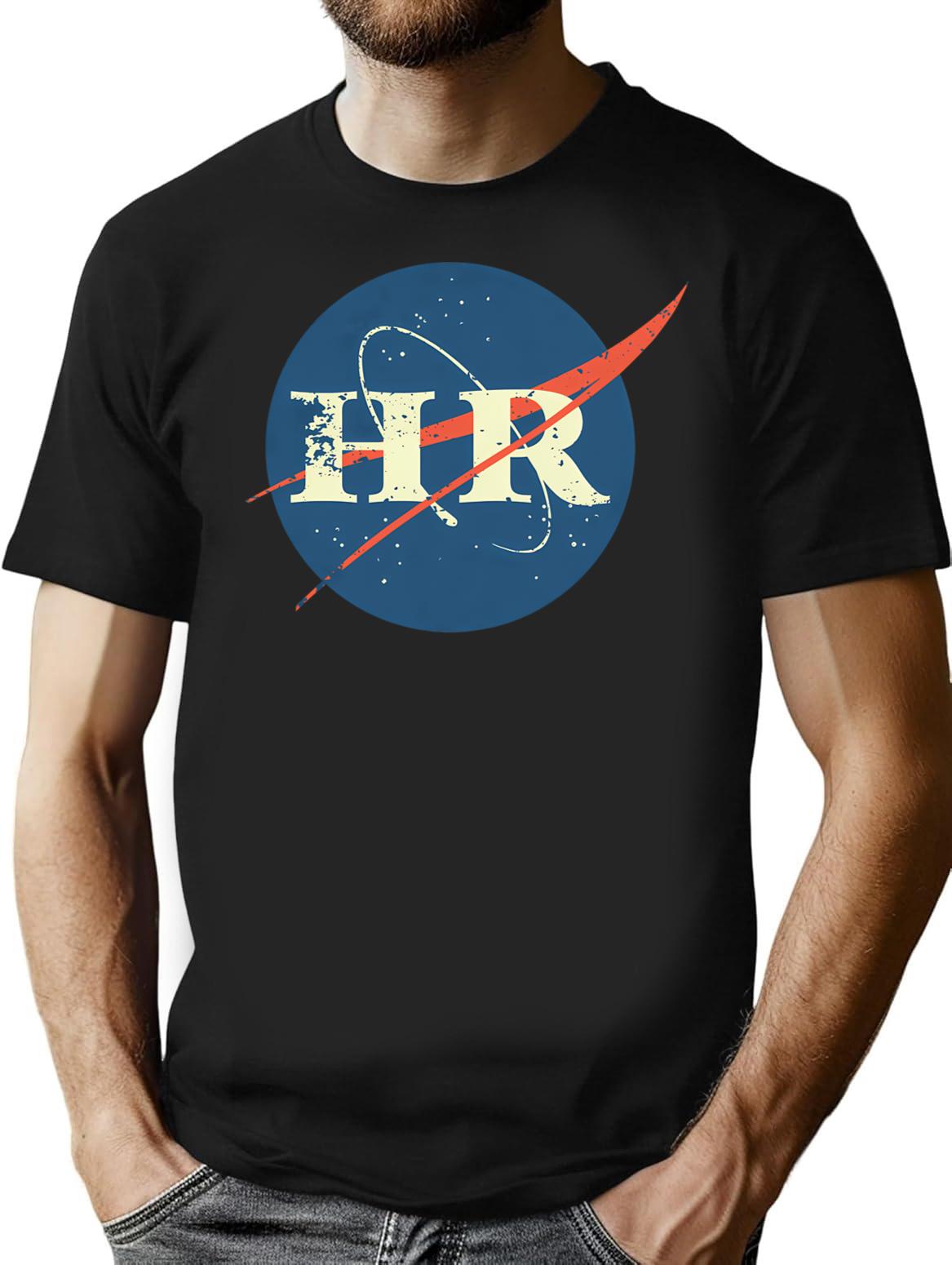 Hr (vintage) T-Shirt - Retro Graphic Casual Tee - Black