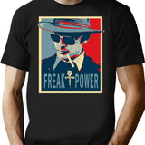 Hst- Freak Power T-Shirt - Retro Graphic Tee for Men & Women - Black