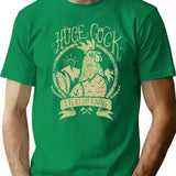 Huge Cock T-Shirt - Retro Graphic Tee for Men & Women - Green