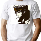 Hugo Pratt Tributte T-Shirt - Retro Graphic Tee for Men & Women - White