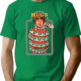 Hugsss T-Shirt - Retro Graphic Tee for Men & Women - Green