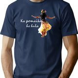 Hula Dancer Hawaiian Language Happiness Is Hula T-Shirt - Navy