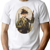 Hunting Season T-Shirt - Retro Graphic Tee for Men & Women - White
