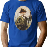 Hunting Season T-Shirt - Retro Graphic Tee for Men & Women - Blue