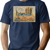 Hydrate Yourself (french Version) T-Shirt - Retro Graphic Tee for Men & Women - Navy