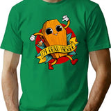 I Am Dead Inside Coffin Character T-Shirt - Green