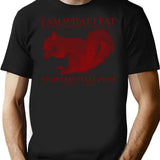 I Am What I Eat Squirrel T-Shirt - Black
