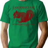 I Am What I Eat Squirrel T-Shirt - Green