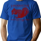 I Am What I Eat Squirrel T-Shirt - Blue