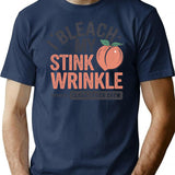 I Bleach My Stink Wrinkle (1) T-Shirt - Navy