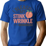 I Bleach My Stink Wrinkle (1) T-Shirt - Blue