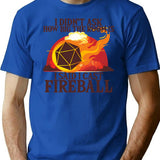 I Didn't Ask How Big The Room Is I Said I Cast Fireball Vintage T-Shirt - Blue