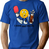 I Drink And Drive T-Shirt - Retro Graphic Tee for Men & Women - Blue