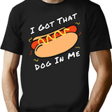 I Got That Dog In Me Funny Xray Meme Women Men T-shirt Unisex Short Sleeve Funny Hotdog Tee Funny Meme Hotdog Lover Apparel - Black