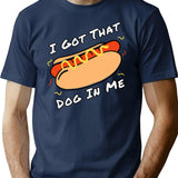 I Got That Dog In Me Funny Xray Meme Women Men T-shirt Unisex Short Sleeve Funny Hotdog Tee Funny Meme Hotdog Lover Apparel - Navy